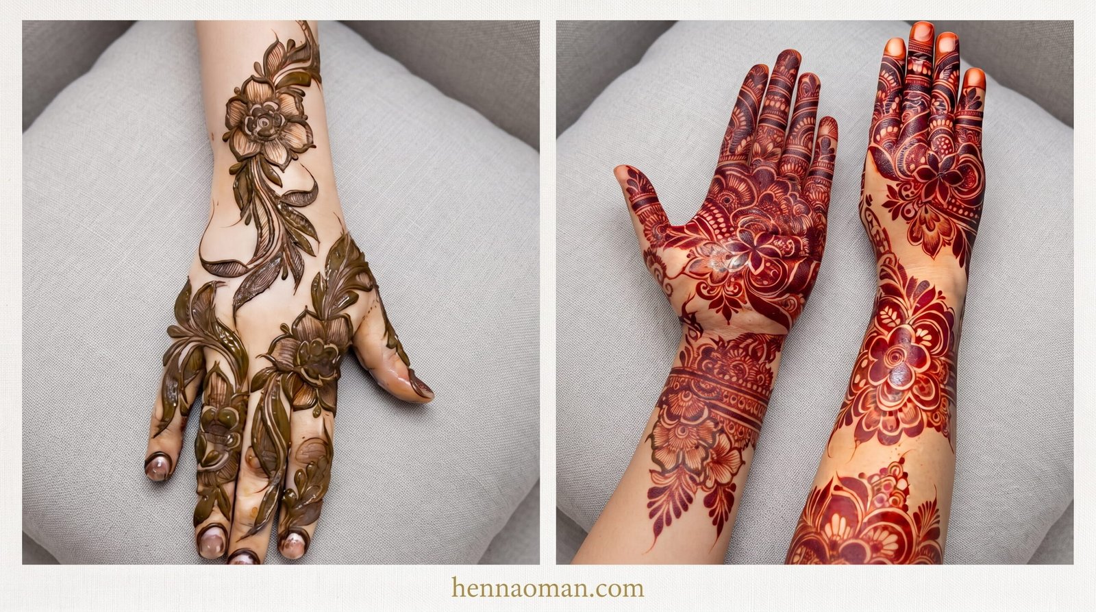 Minimalist bridal henna design